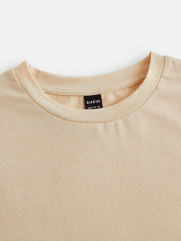 EZwear Bear Print Crop Tee