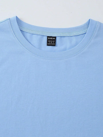 Floral & Butterfly Print Drop Shoulder Tee