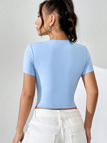 EZwear Heart & Slogan Graphic Tee