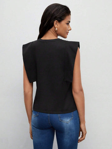 BIZwear Cap Sleeve Solid Tee