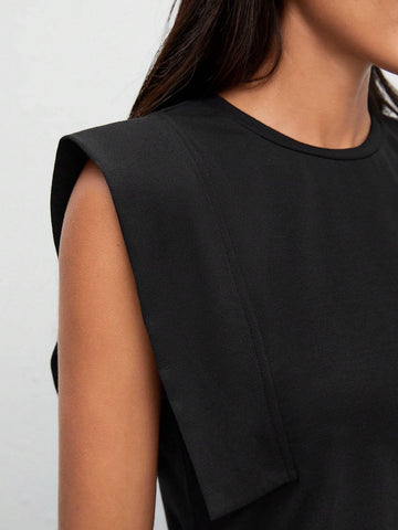 BIZwear Cap Sleeve Solid Tee