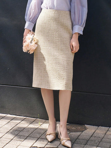 DAZY High Waist Split Back Skirt