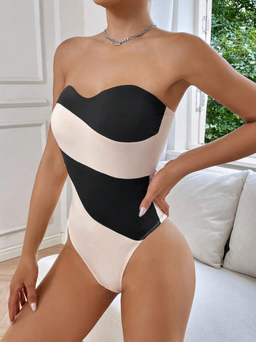 Two Tone Tube Bodysuit