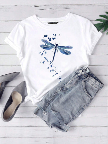 Unity Dragonfly Print Tee