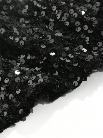 DAZY Sequin Decor Bodycon Skirt