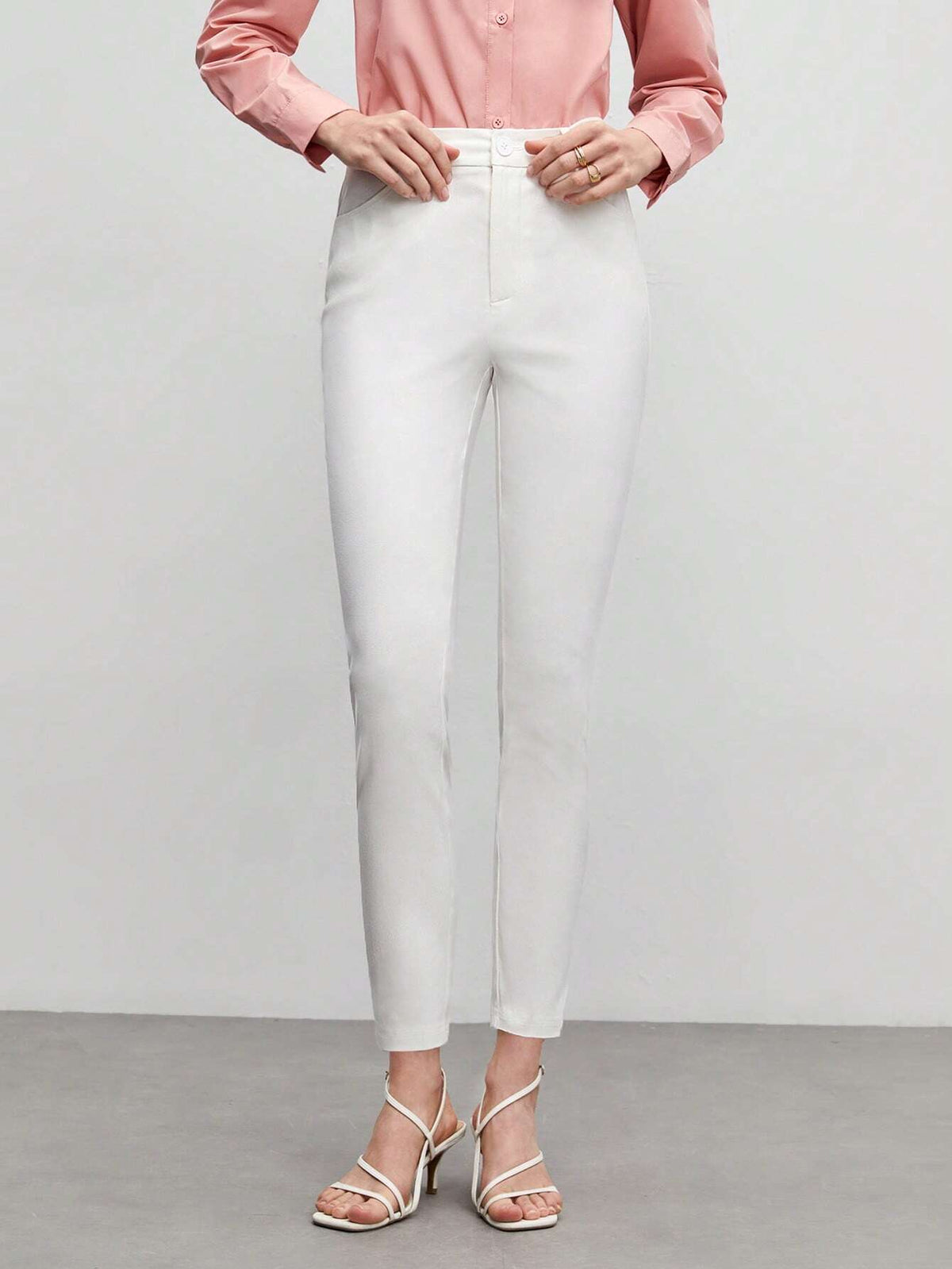 BIZwear Solid Slant Pocket Pants