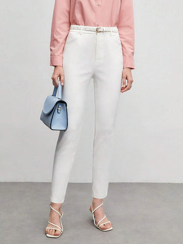 BIZwear Solid Slant Pocket Pants