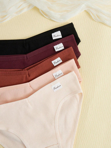 4pack Rib Panty Set