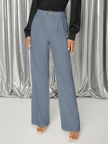 Unity Solid High Waist Wide Leg Pants