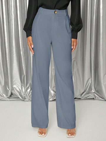 Unity Solid High Waist Wide Leg Pants