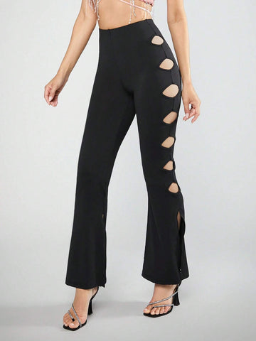 BAE Cut Out Side Flare Leg Pants