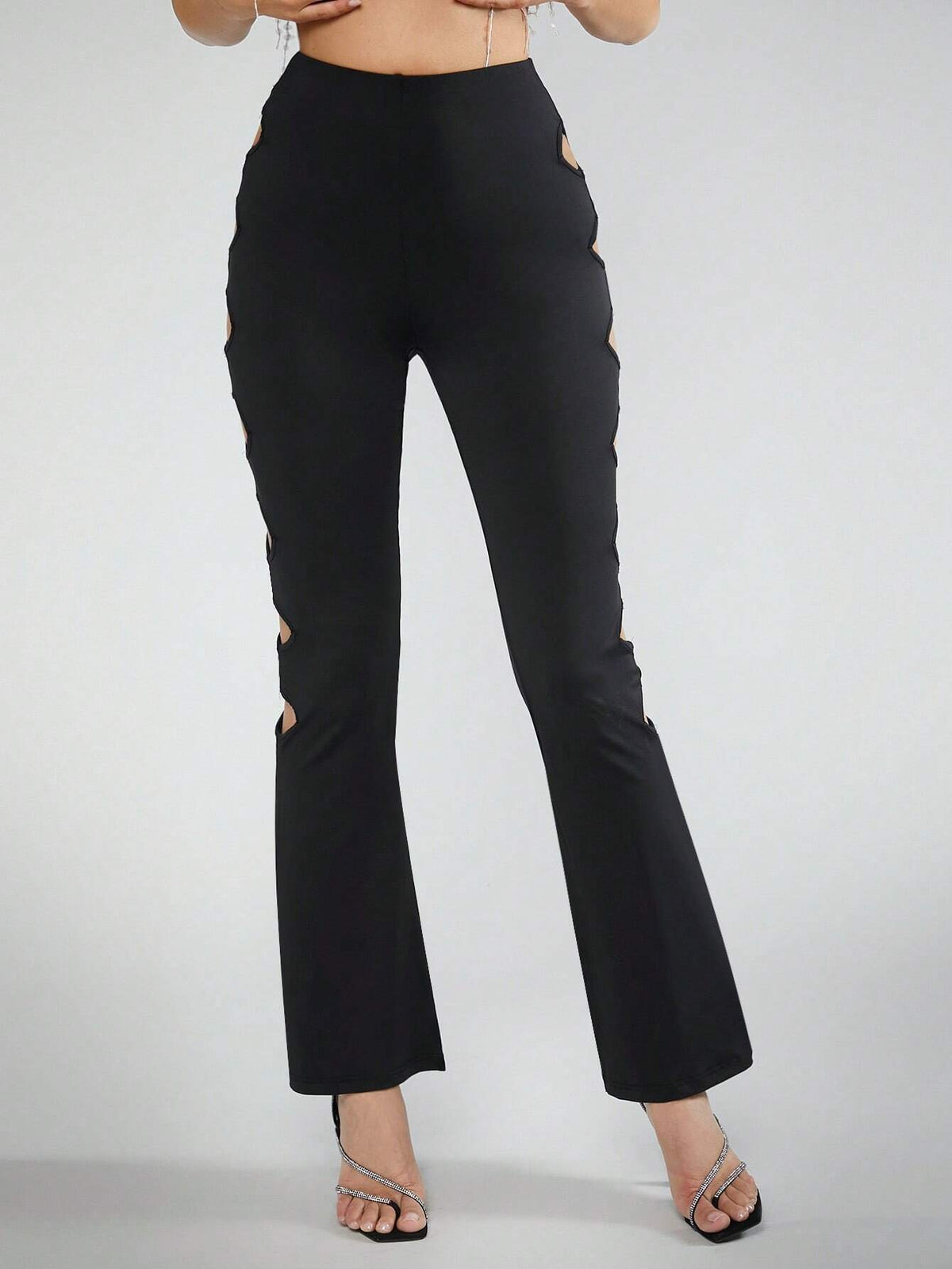 BAE Cut Out Side Flare Leg Pants