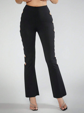 BAE Cut Out Side Flare Leg Pants