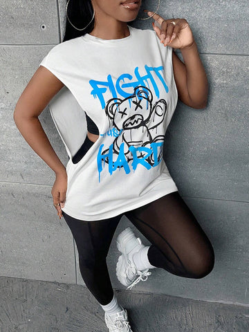Bear & Letter Graphic Tee & Leggings