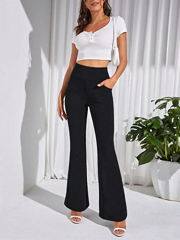 Tall High Waist Flare Leg Pants