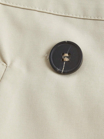 BIZwear Double Breasted Belted Split Hem Skirt