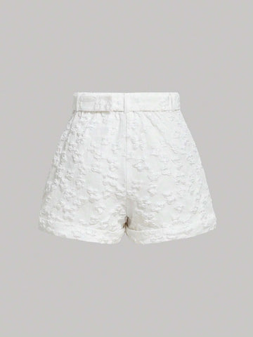 MOD Jacquard Belted Shorts