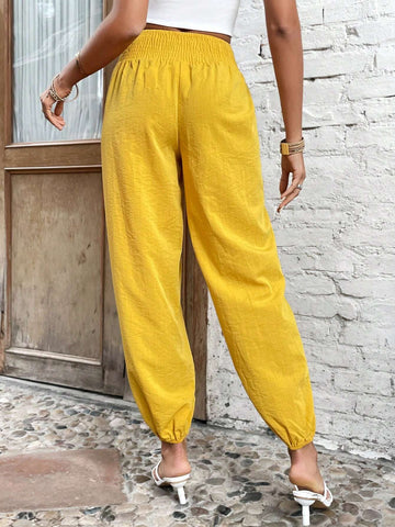 EMERY ROSE Solid Slant Pocket Carrot Pants