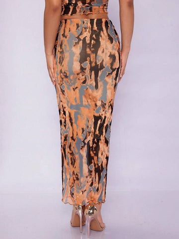 BAE Tie Dye Pencil Skirt