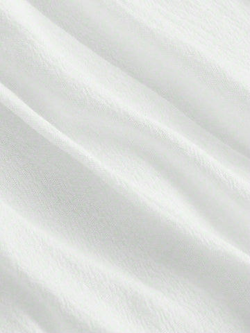 MOD Drawstring Waist Two Layer Hem Skirt