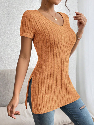 Unity Solid Split Hem Tee