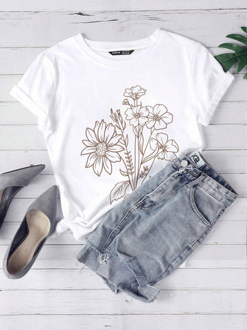 Unity Floral Print Tee