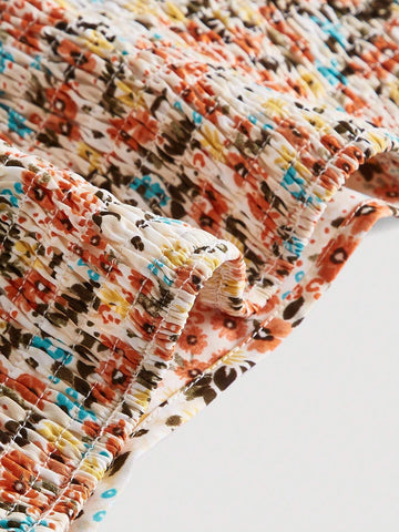 Ditsy Floral Print Cami Top & Skirt