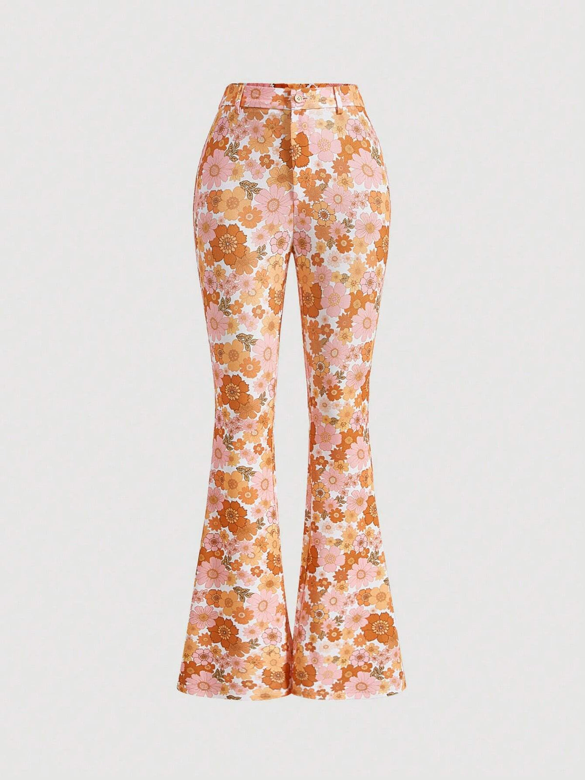 MOD Floral Print Flare Leg Pants