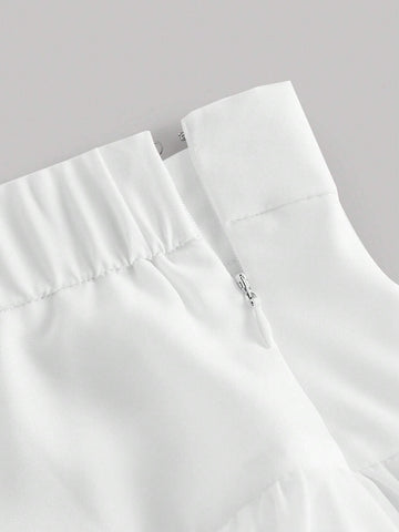 MOD Layer Hem Solid Skirt