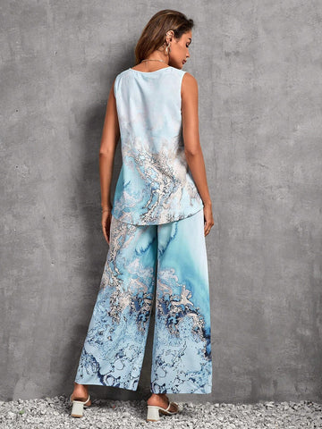 EMERY ROSE Graphic Print Tank Top & Pants