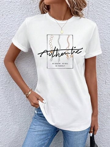 Unity Chain and Slogan Graphic Tee