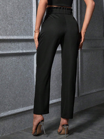 Unity Paperbag Waist Fold Pleated Pants