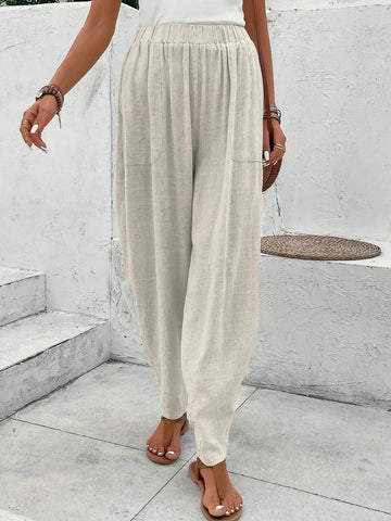 EMERY ROSE Solid Dual Pocket Pants