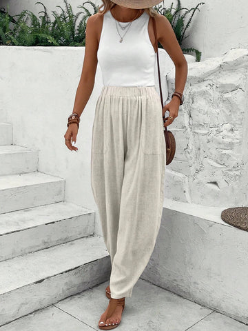 EMERY ROSE Solid Dual Pocket Pants