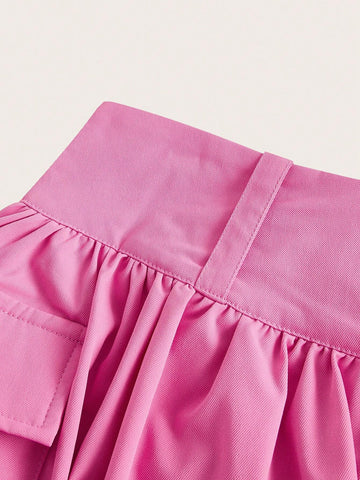 ICON Drawstring Hem Mini Skirt