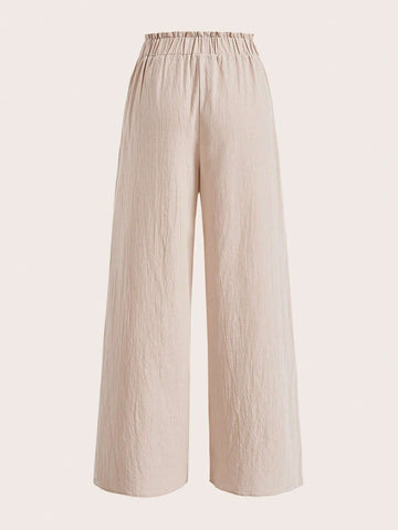 Paperbag Waist Wide Leg Pants