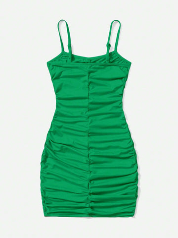 Teen Girls Ruched Cami Dress