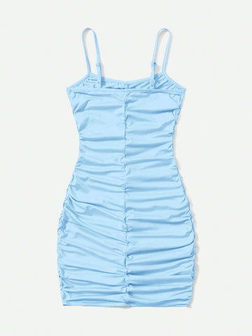 Teen Girls Ruched Cami Dress