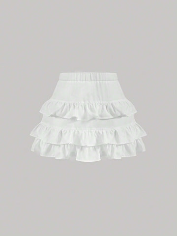 MOD Layer Hem Solid Skirt