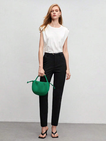 BIZwear Solid Slant Pocket Pants