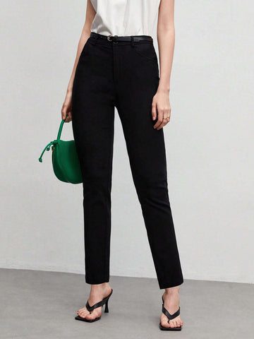 BIZwear Solid Slant Pocket Pants