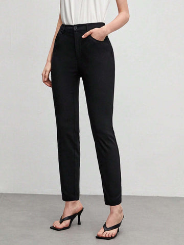 BIZwear Solid Slant Pocket Pants
