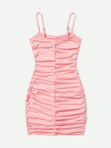 Teen Girls Ruched Cami Dress