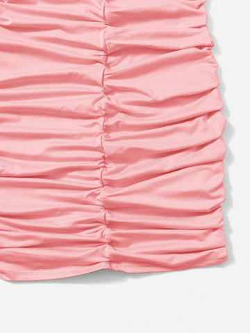 Teen Girls Ruched Cami Dress