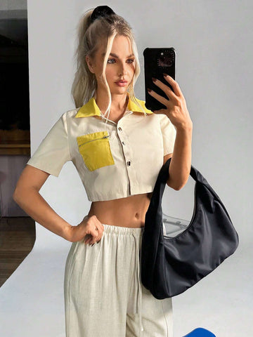 EZwear Solid Wide Leg Pants