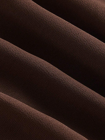 MOD Contrast Lace Tassel Tie Front Asymmetrical Hem Skirt