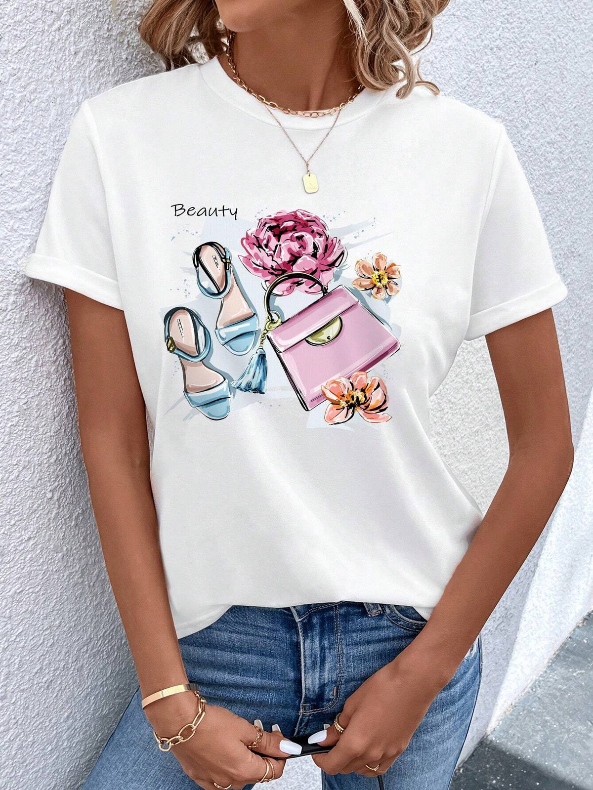 Unity Floral & Letter Graphic Tee