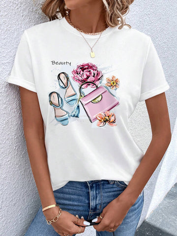 Unity Floral & Letter Graphic Tee