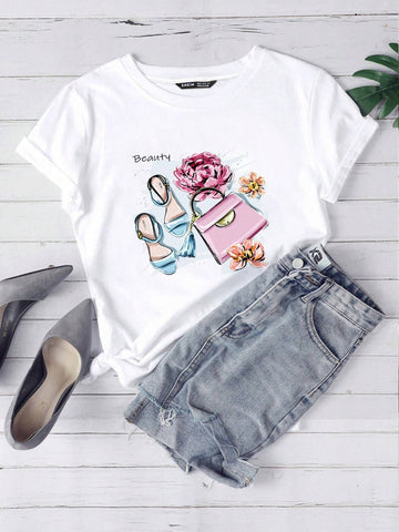 Unity Floral & Letter Graphic Tee