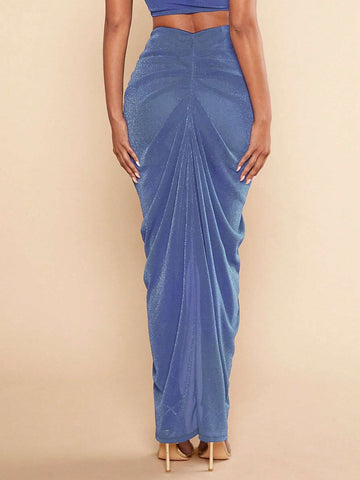 BAE Ruched Split Thigh Skirt